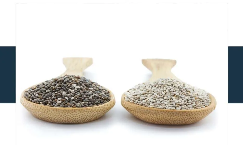 What’s the difference between black and white chia seeds