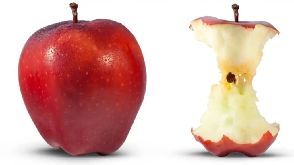 Is it OK to eat the core of an apple