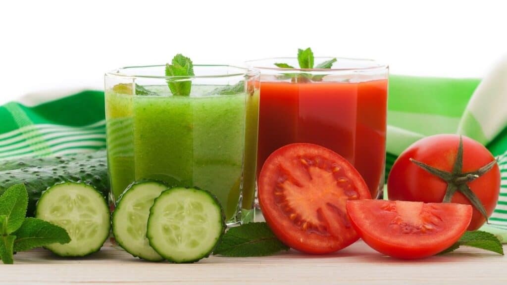 Tomato and Cucumber Juice Benefits