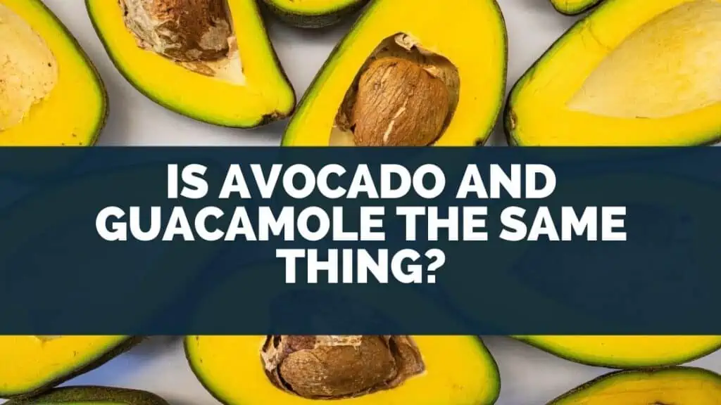 Is Avocado And Guacamole The Same Thing