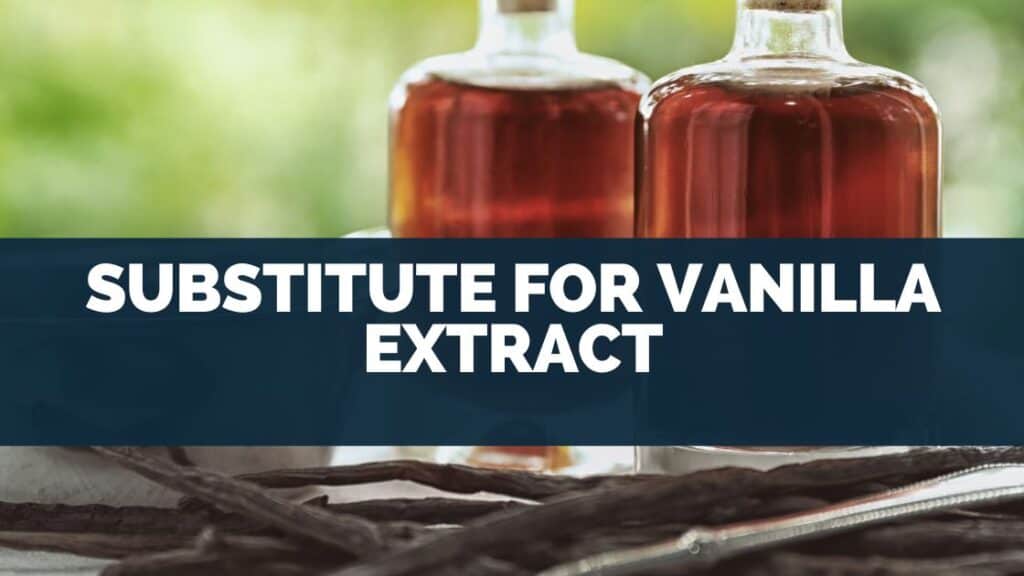 Substitute For Vanilla Extract