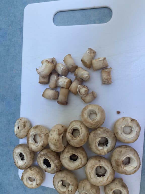 chopped mushrooms