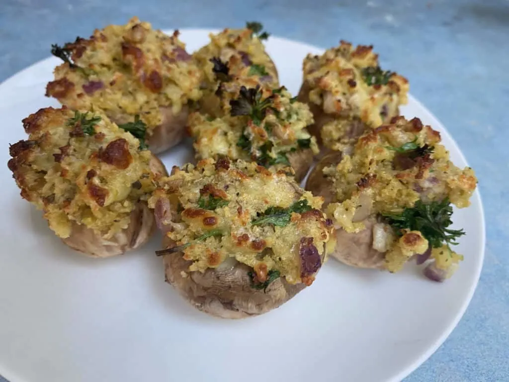 large stuffed mushroom recipe without creamed cheese