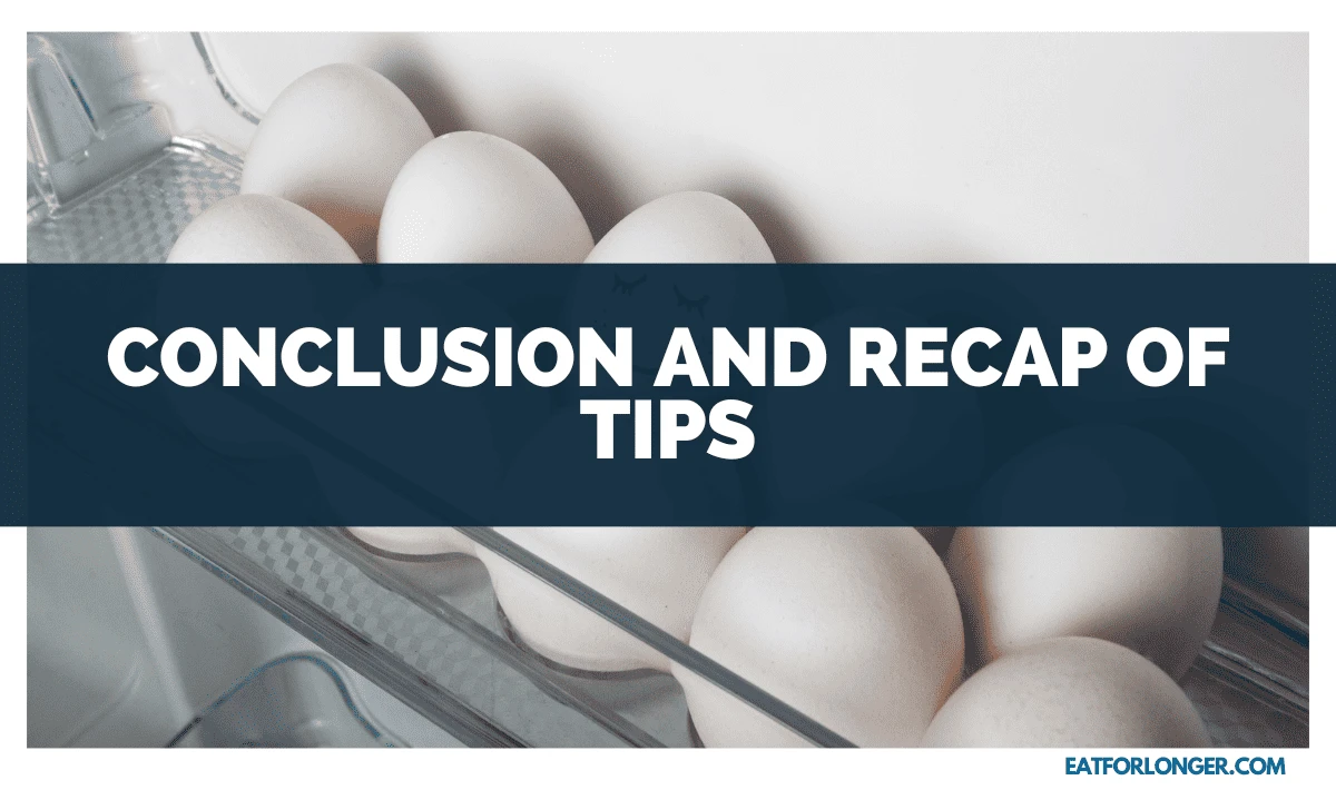 Conclusion and Recap of Tips