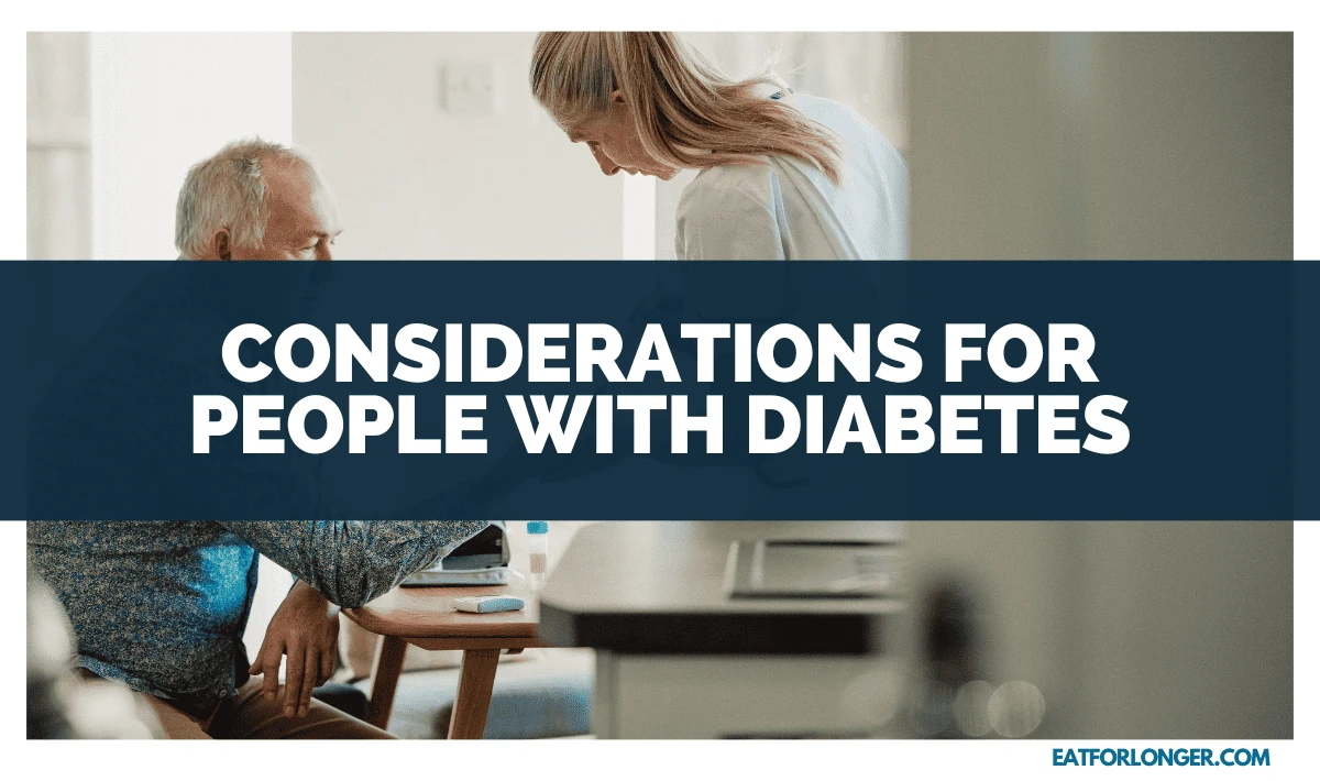 Considerations for People with Diabetes